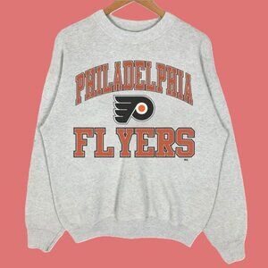 Vtg 90s Philadelphia Flyers Ice hockey Sweatshirt, NHL Flyers Shirt tee